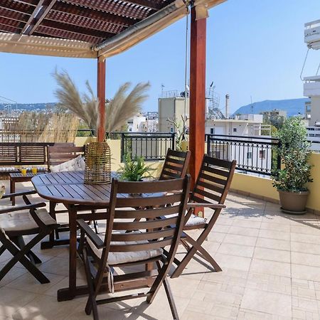 Central Penthouse In Quiet Neighborhood Near Sandy Beach Chania  Bagian luar foto