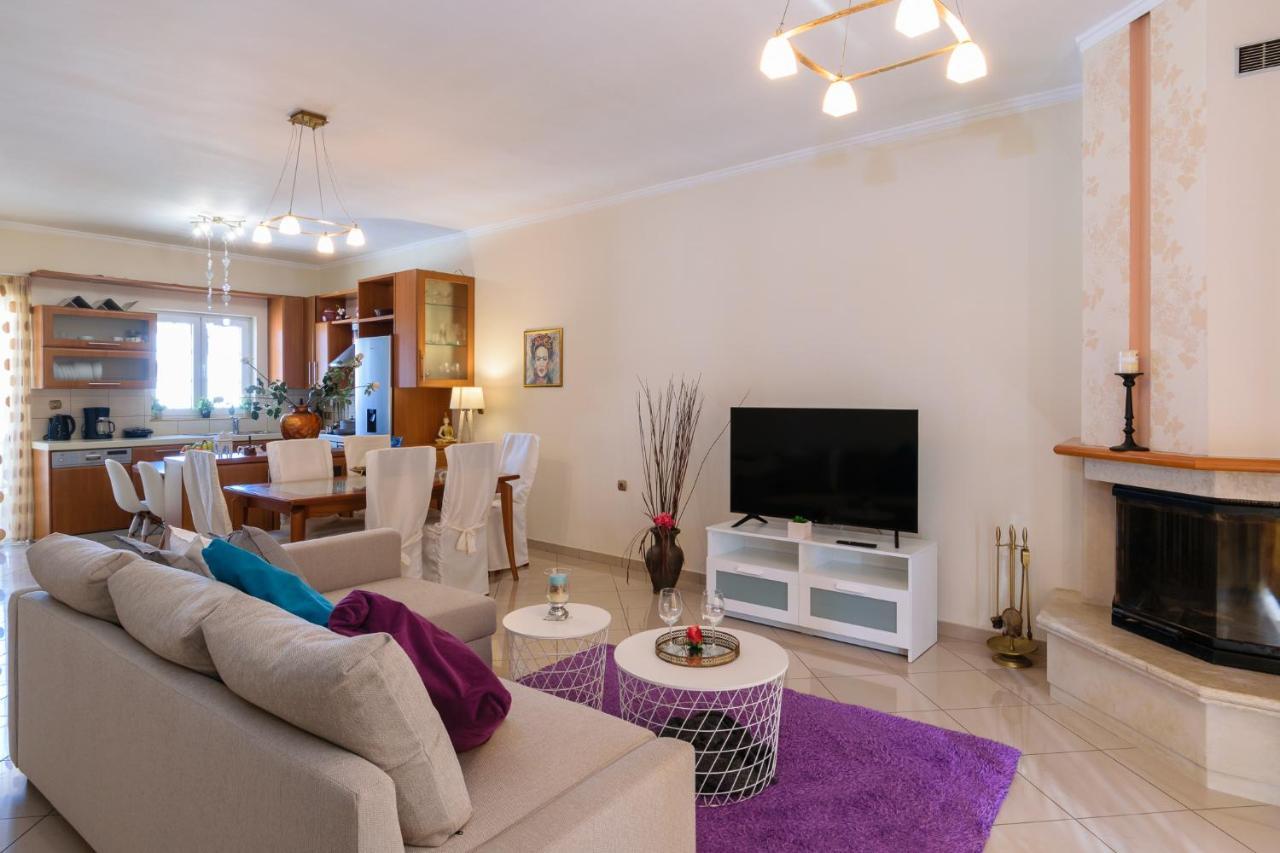 Central Penthouse In Quiet Neighborhood Near Sandy Beach Chania  Bagian luar foto